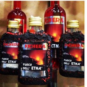 Liquore Fuoco dell'Etna 70% con lava 20 cl